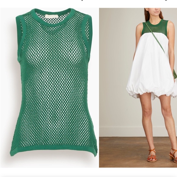 ULLA JOHNSON Runway Abi Top Lichen SMALL - Picture 1 of 11